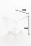Cubic Magnolia Bowl, 200 cc, Set of 25 Crystal-Clear Hard Plastic Dessert Serving Bowls (Cup-Free) - 7