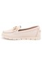 Agev Genuine Leather Orthopedic Women's Casual Ballerina Shoes Beige - 3