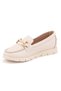 Agev Genuine Leather Orthopedic Women's Casual Ballerina Shoes Beige - 6
