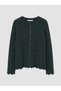 Peak New Season Green Openwork Women's Knit Sweater - 5