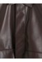 Ozmarka New Season Plum Regular Fit Men's Leather Look Jacket - 8