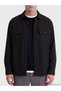 Ozmarka New Season Black Relax Fit Men's Shirt - 3
