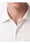 Ozmarka New Season White Slim Fit Shirt Collar Men's Shirt - 3