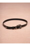 100% Genuine Leather Belt with Silver Buckle - 4