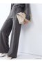 Özmarka New Season Anthracite Women's Trousers with Elastic Waist - 2
