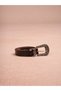 100% Genuine Leather Belt with Silver Buckle - 5