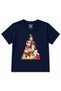 Christmas Puppy Tree - Cute Dogs Christmas Lights Kids Graphic T-Shirt