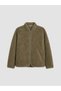 Ozmarka New Season Green Stand Collar Women's Plush Cardigan - 5