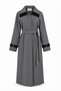 Garni Detailed Belted Gray Giy Çık 0411 - 2