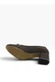 Women's Stoned Buckle Thick Heeled Evening Dress Shoes - 5