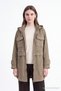 Hooded Waist Adjustable Suede Stone Jacket 0200