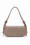 Buckled flap baguette mink bag 0068