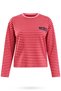 Pink New York City Printed Striped Thin Sweatshirt 4619