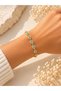 New Year's 3-Piece Gift Set (Wicker Earrings, Keychain, Evil Eye Bracelet) - 4