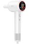 LUXAIR Hair Dryer, 1600W, 3 × Alternating Heat Settings [26°/68°/82°C], Thermostat Control, 2 × Speed Levels, Salon-Grade Motor, Digital Display, Magnetic Nozzle, Detachable Filter (White)