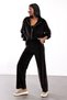 Brown Velvet Three-Piece Set 0097 - 5