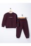 Simit Yaka Creation Printed Piecework Sweatshirt/Elastic Waist Sweatpants 3-Strap Drawstring Set - 2