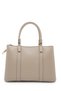 Double Handle Textured Light Beige Bag 0081 - 5