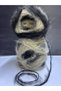 Black, Sand Beige (Bol Tüylü) Thick Cashmere Cake Moher Yarn, 200g.