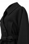 Belted Asymmetrical Closure Black Suit 2051 - 4