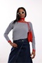 Navy Blue Marine Striped Mercerized Knitwear 251331 - 2