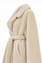 Belted Fur Beige Coat 13894 - 3