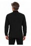 Men's Black Slim Long Sleeve Basic Shirt - 7