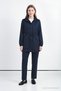 Lace-Up High Collar Navy Blue Suit 2034