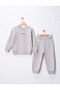 Simit Yaka Creation Printed Piecework Sweatshirt/Elastic Waist Sweatpants 3-Strap Drawstring Set - 2