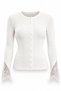 Ecru Sleeve Lace Detailed Knitwear 0207