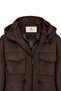 Hooded Waist Adjustable Suede Bitter Jacket 0200 - 4