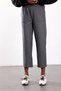 Anthracite Elastic Waist Straight Cut Trousers 17947 - 5