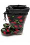 Plush Boots Women's Rain Boots with Red Rose Pattern 36-40 - 5
