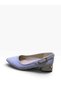 Women's Thick Short Heeled Evening Dress Shoes with Stone Heel and Metal Detail