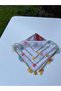 Hand Work Needlepointed Square Writing 100X100 cm Handcrafted - 2