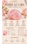 Adjustable Vintage Women's Copper Ring with Pink Quartz Natural Stone - 5