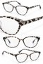 Sofya Cat Eye Zebra Pattern Blue Light Protection Women's Glasses Can Be Replaced with Optical Glass - 2