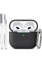 حافظة لسماعات AirPods 3 من السيليكون الناعم - أسود