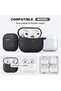 حافظة لسماعات AirPods 3 من السيليكون الناعم - أسود - 3