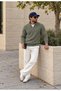 Men's Stand-Up Collar Half-Zip Thick Knit Winter Sweater. - 3
