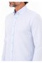 Men's Light Blue Slim Long Sleeve Basic Shirt - 5