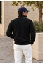 Men's Stand-Up Collar Half-Zip Thick Knit Winter Sweater. - 2