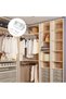 50 Pcs Premium 90 Degree Plastic Corner Braces with Cover Caps, Heavy Duty Right Angle Shelf Support Brackets, White Furniture Corner Connectors for Cabinets, Cupboards, Wooden Shelves - 3