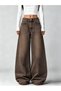 Angel Wing Stone Design Unisex Retro Jean Trousers - 2