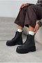 Women's Black Vanguard Premium High-Top Lace-Up and Zippered Boots - 2