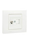 Ovivo Grano CAT6 simple data socket, white