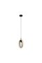 Pendul Basildon E27 max. 1x40W, maro/negru