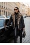 Women's Quilted Fur Detailed Coat - 5
