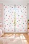 Pink Gray and Star Patterned Girl's Rug