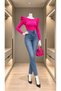 Women's Shoulder Ruffle Detailed Knitwear Blouse - 2